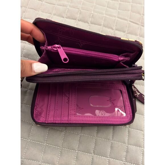 Vera Bradley wristlet wallet purple paisley bag - Picture 4 of 4